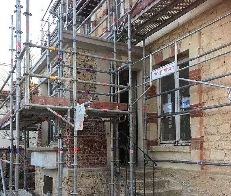 Photo pendant les travaux angle 2